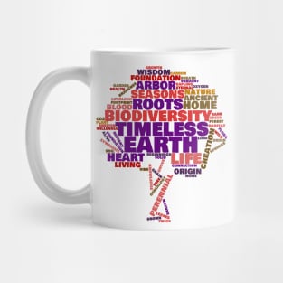 Inspirational Tree of Life Tag Cloud Mug